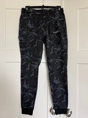 Alphalete Men's Pro Elite Jogger Black Camo Size L